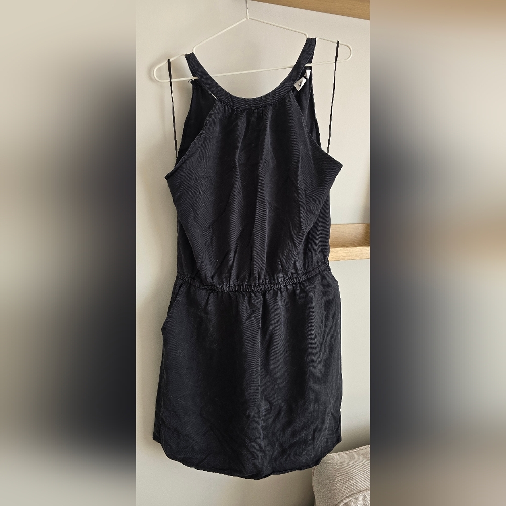tentree Halterneck Cypress Black Mini Dress